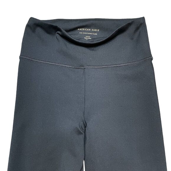 AMERICAN EAGLE The Everything High Waisted Flare Legging Black Size Small - Picture 6 of 8